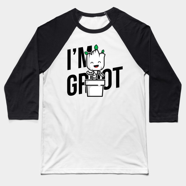 I'm Baby Groot Baseball T-Shirt by Artevak